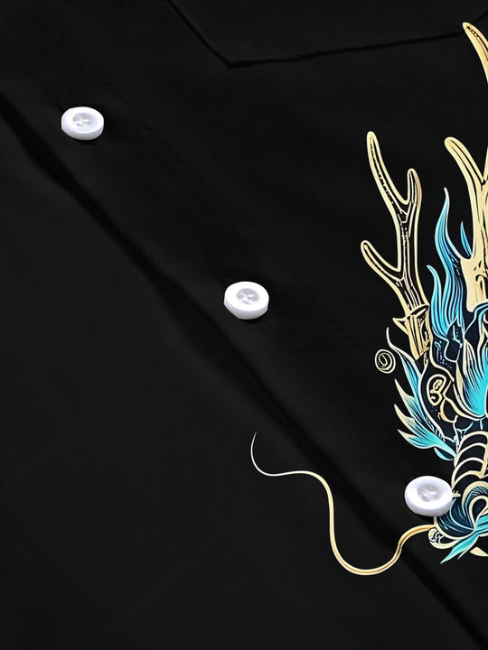 Dragon Men's Pocket Short Sleeve Shirts