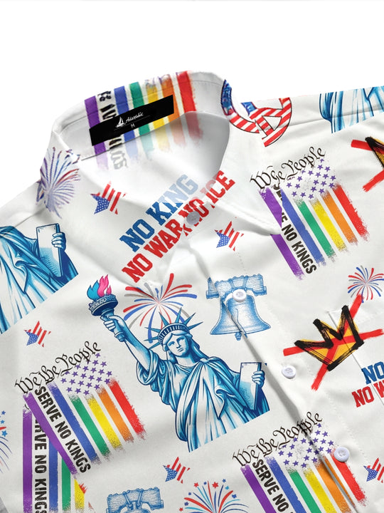 men's short sleeve shirt side view