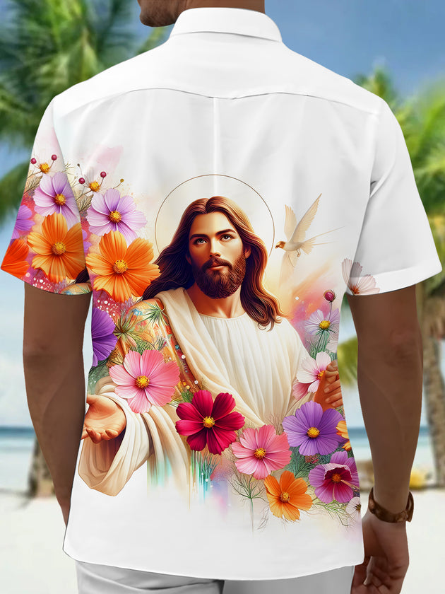 men's pocket shirt back view