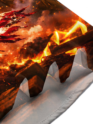 men's dragon print shirt Independence Day