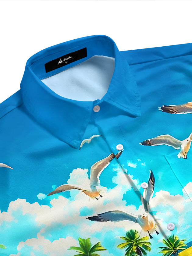 men's tropical shirt side view