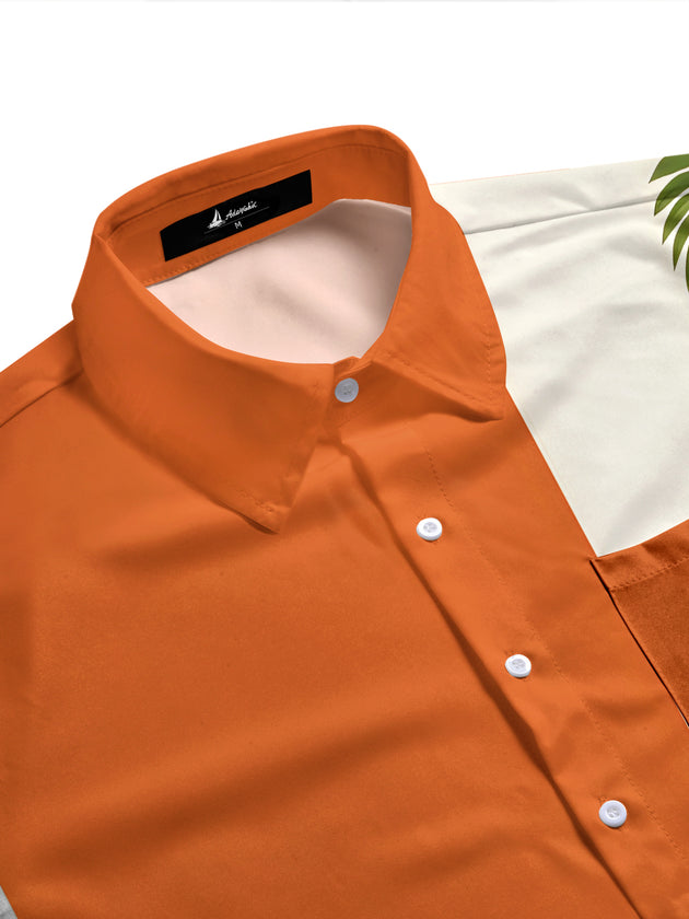Hawaiian Hula Dancer Men's Pocket Short Sleeve Shirts