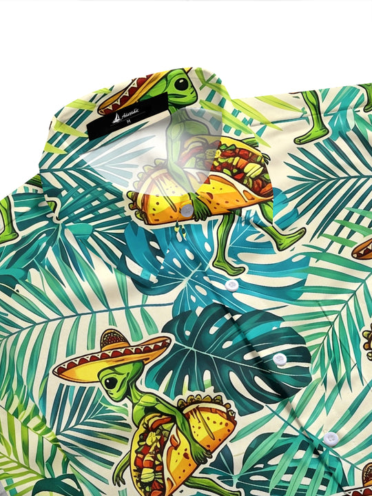 men's tropical shirt side view