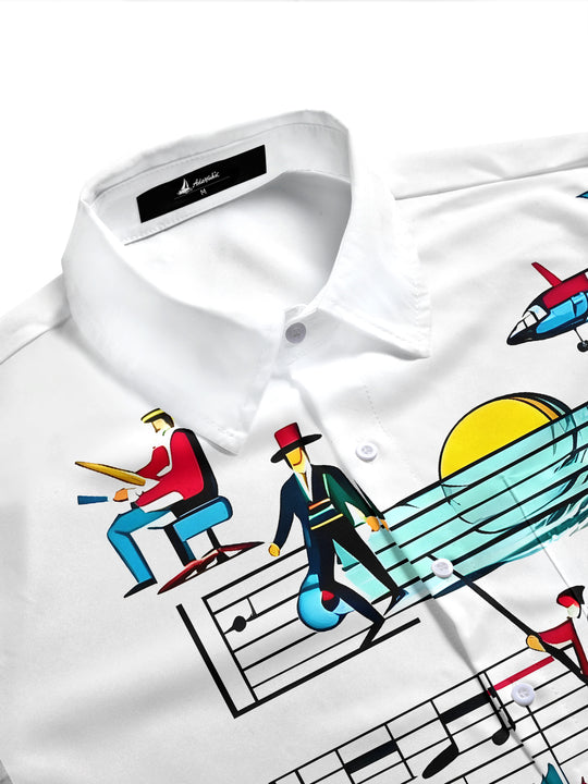 men's tropical shirt side view