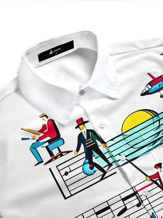 men's tropical shirt side view