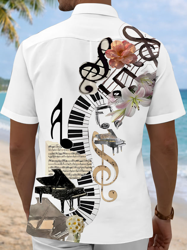 men's band shirt back view
