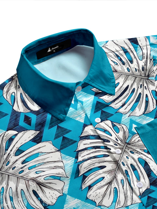 men's tropical shirt side view