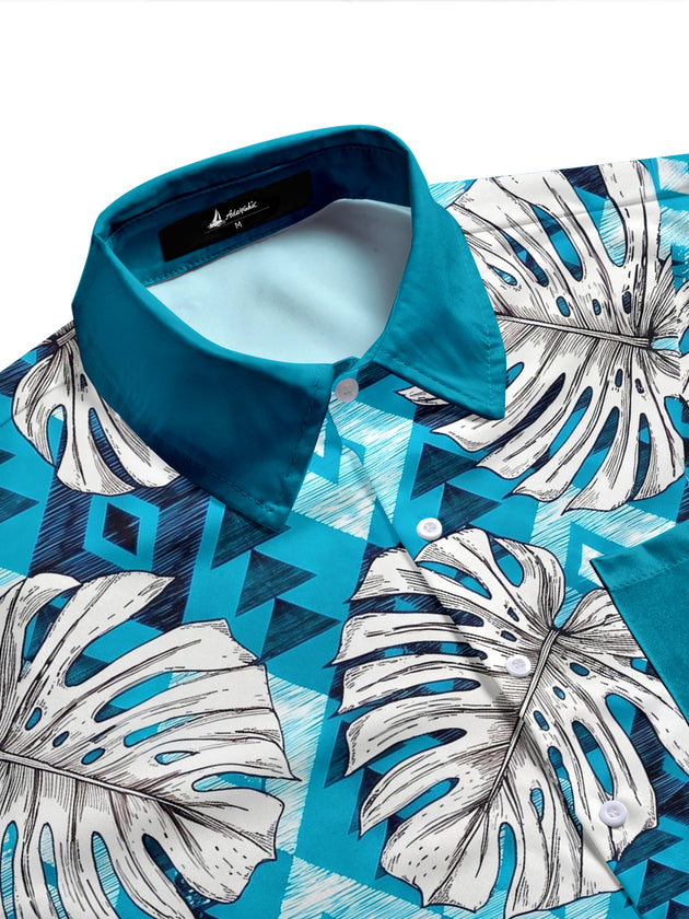 men's tropical shirt side view