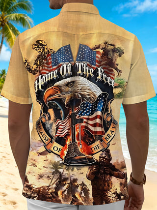 men's retro style shirt back view