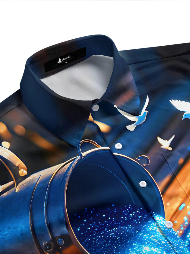 men's tropical shirt side view