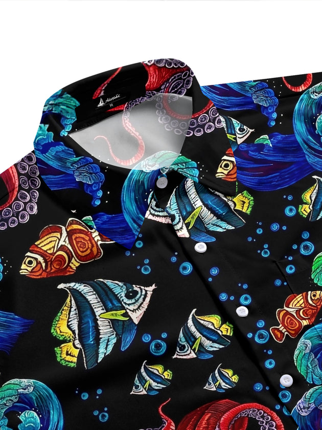 men's tropical shirt side view