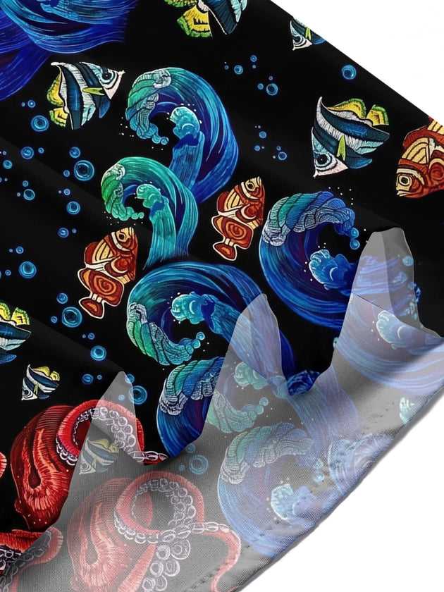 men's colorful Hawaiian shirt tropical beach vacation