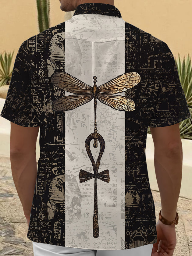 men's retro style shirt back view