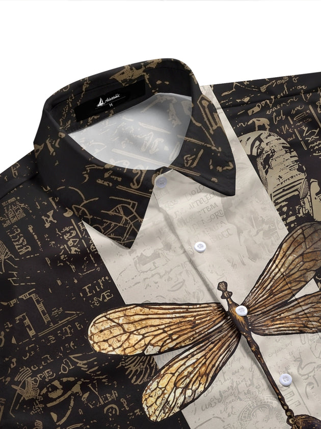 men's classic print shirt side view