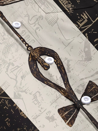 men's vintage style short sleeve flat lay shirt