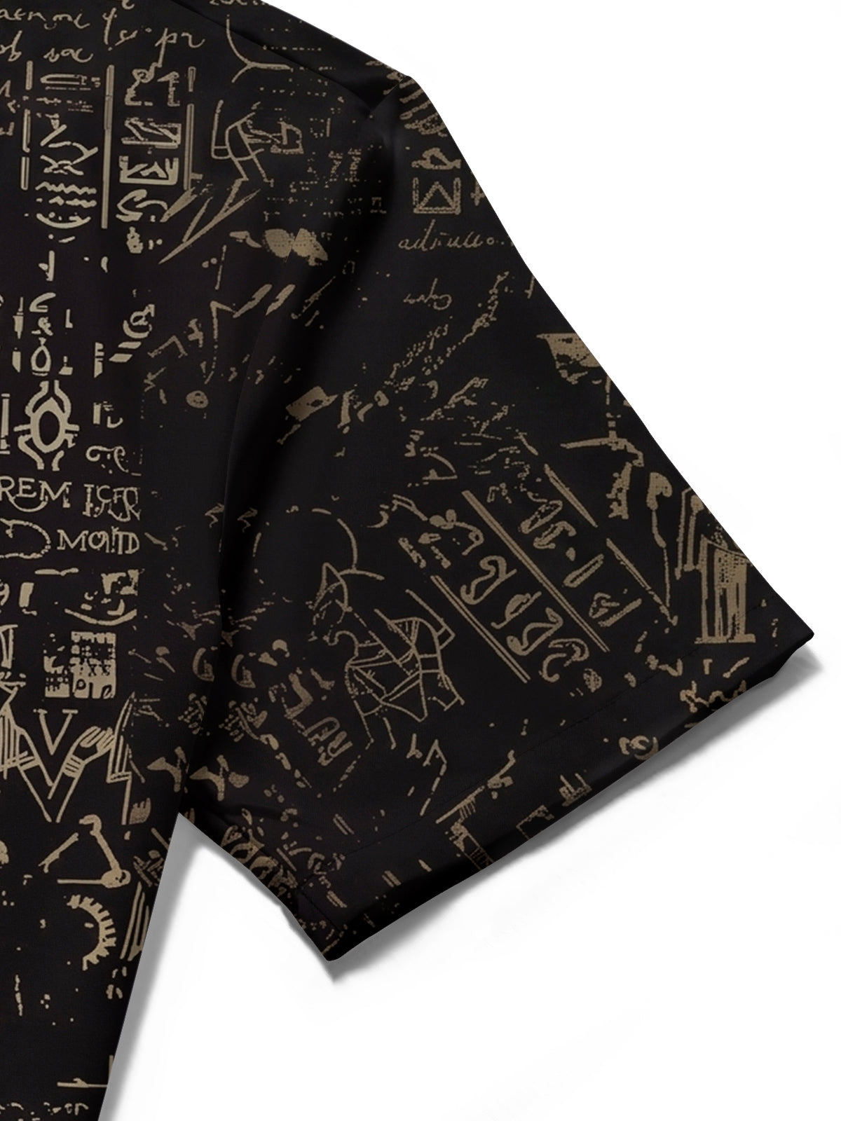 men's vintage style shirt close-up short sleeve