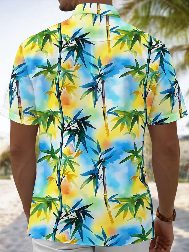 men's ombre effect shirt back view