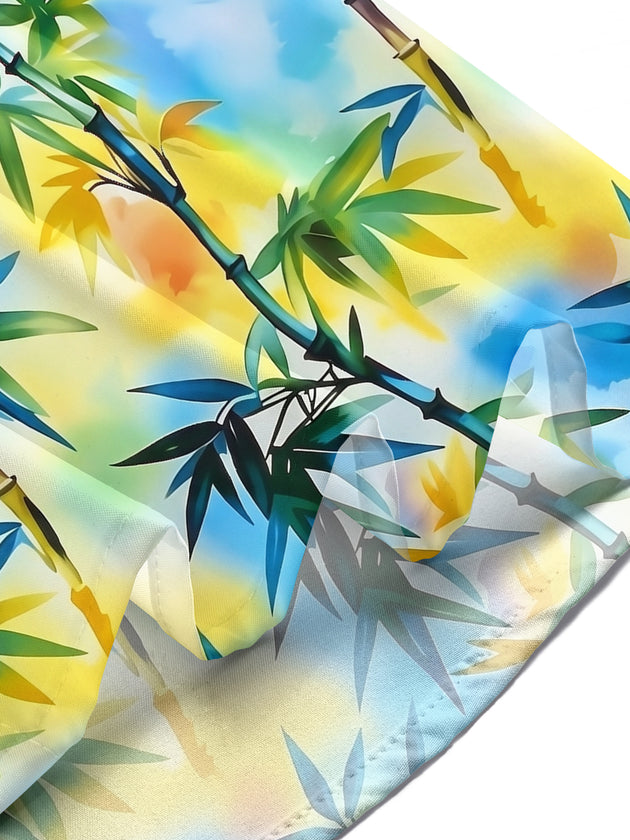 men's gradient print shirt summer vacation