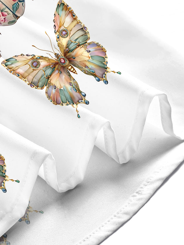 men's butterfly print shirt summer vacation
