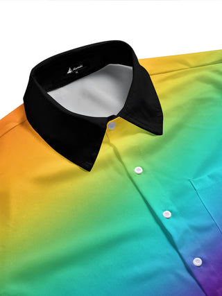 men's tie-dye shirt side view