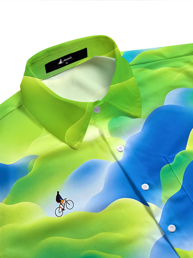 men's short sleeve shirt side view
