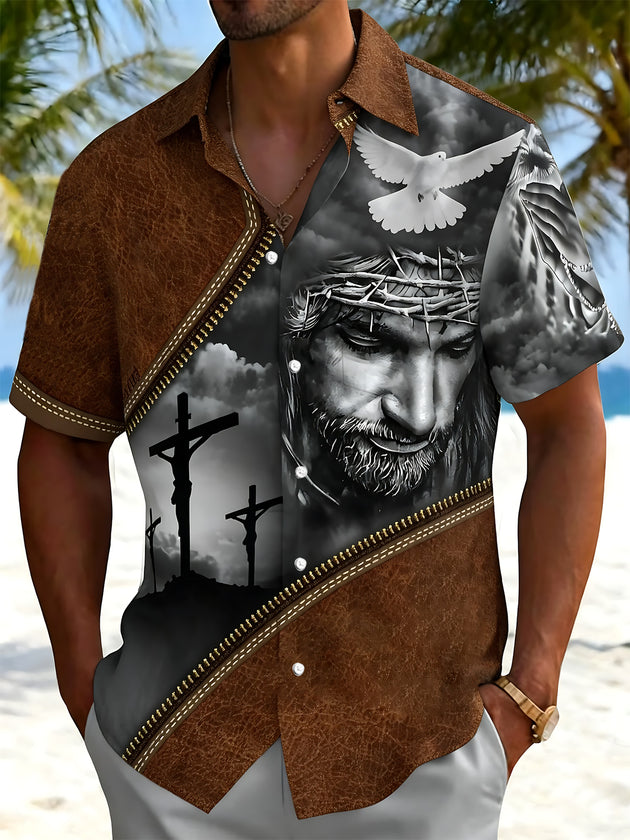 men's shirt front view