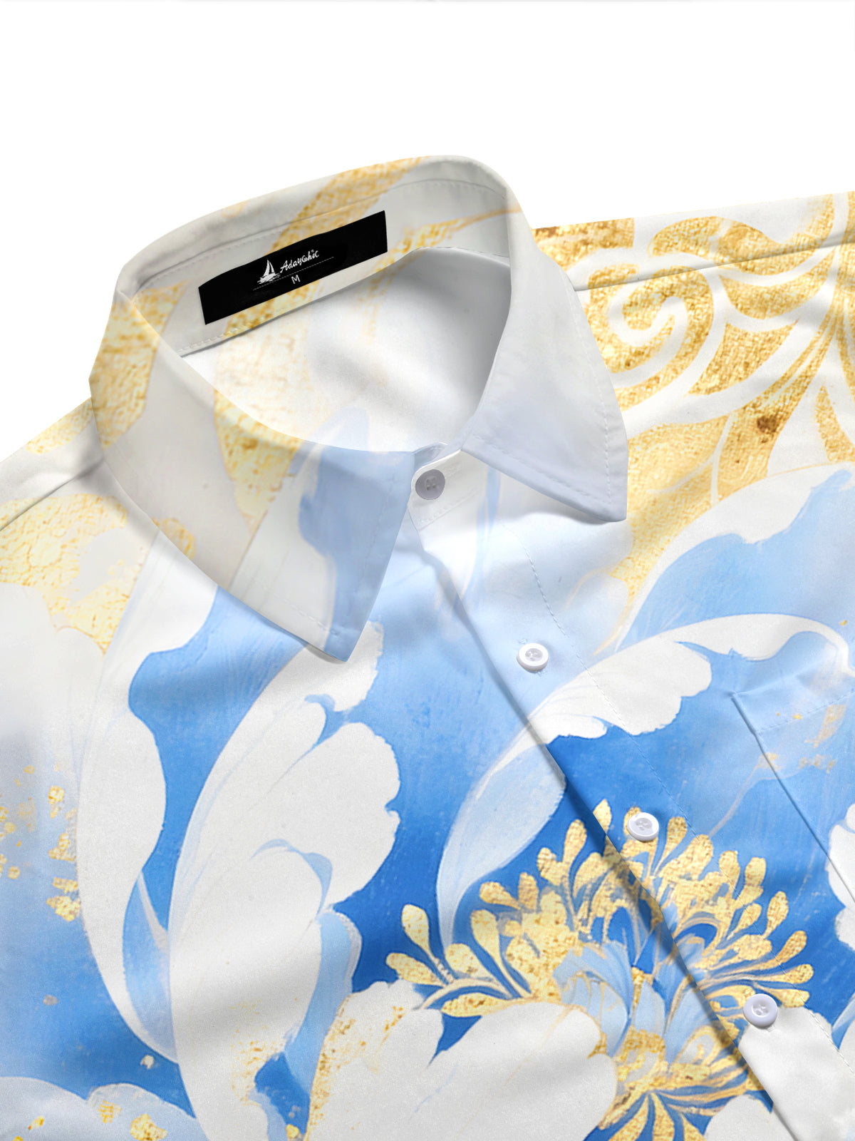 men's botanical shirt side view