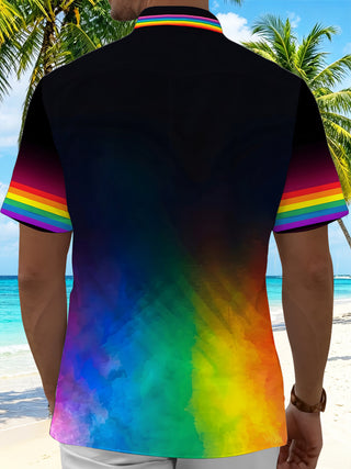 men's ombre effect shirt back view
