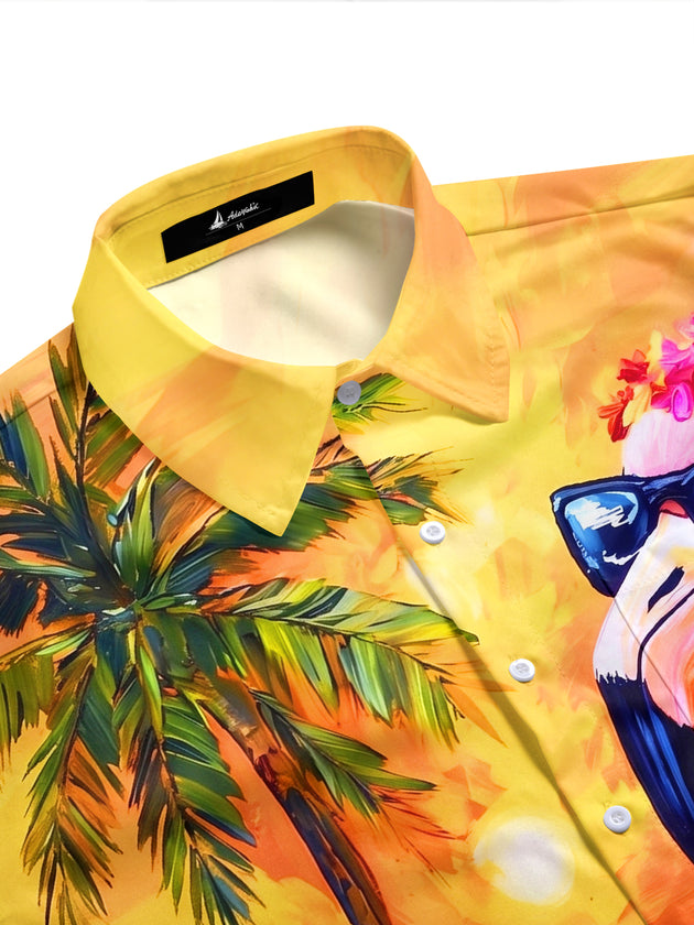 men's tropical shirt side view