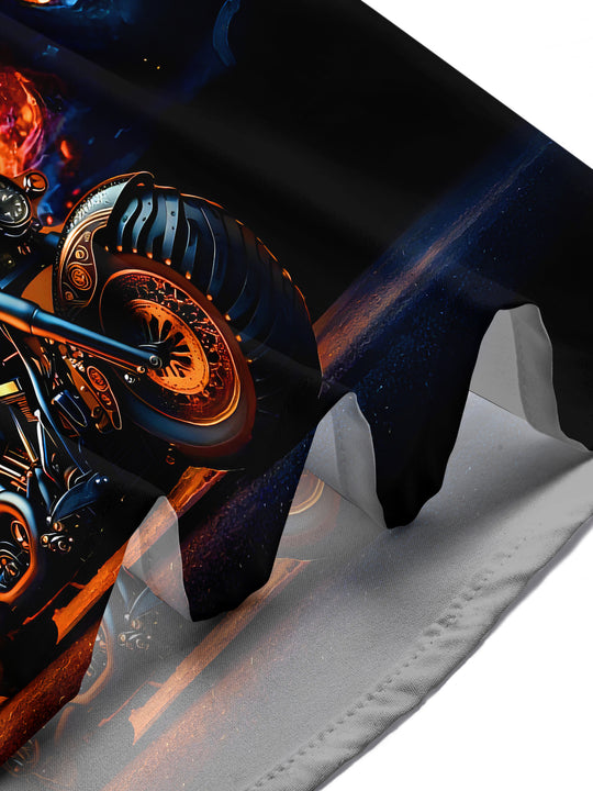 men's skull print shirt summer vacation