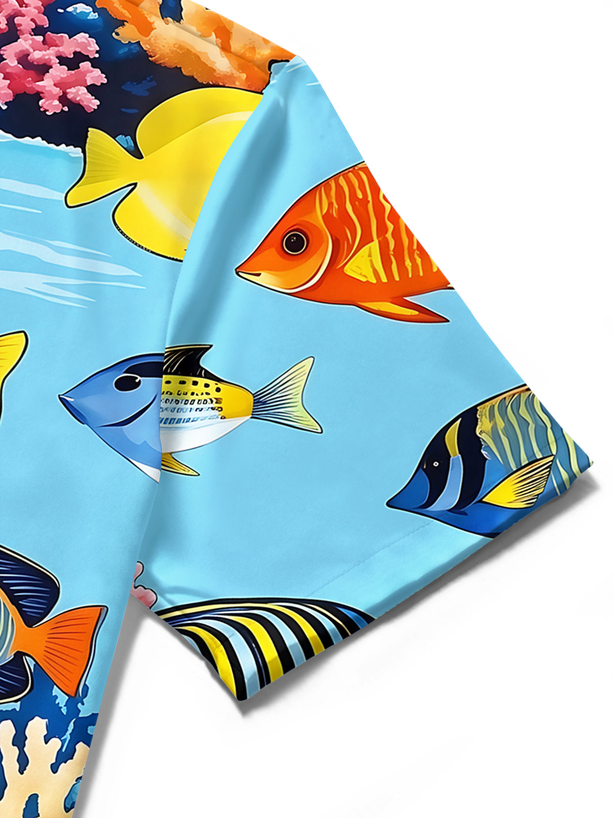Hawaiian Fish Men's Pocket Short Sleeve Shirts