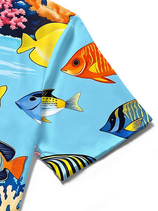 Hawaiian Fish Men's Pocket Short Sleeve Shirts