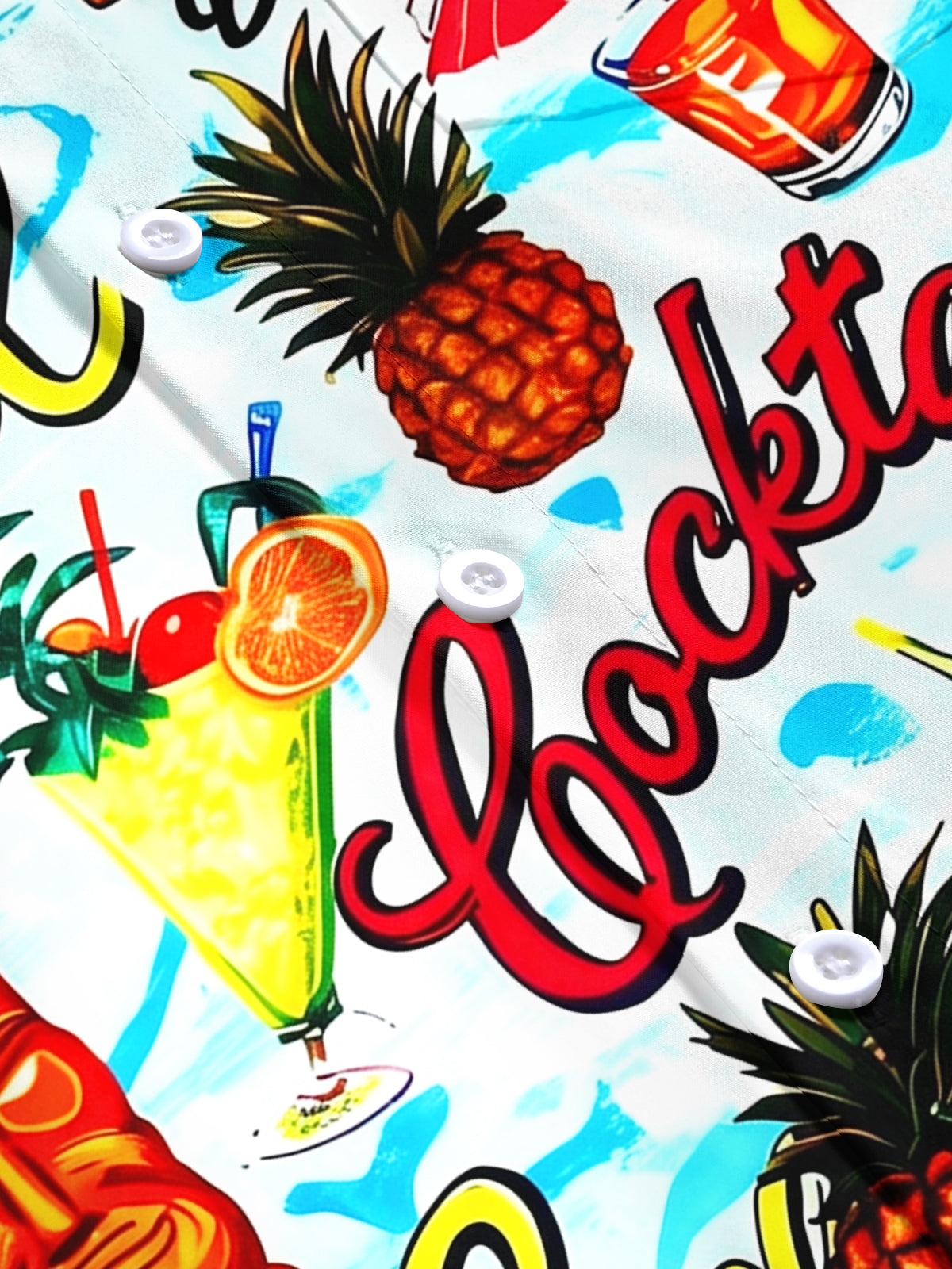 men's Hawaiian short sleeve flat lay shirt