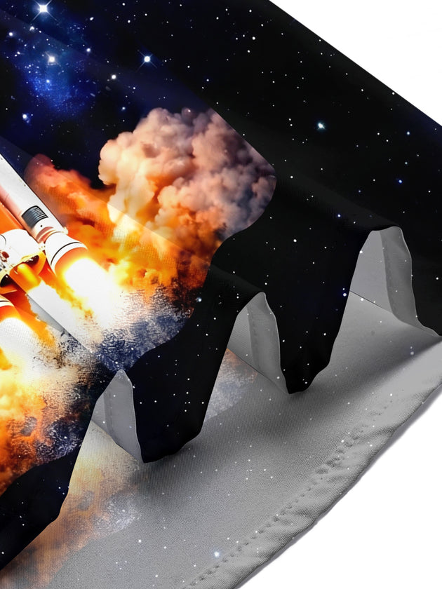 men's art print shirt summer vacation