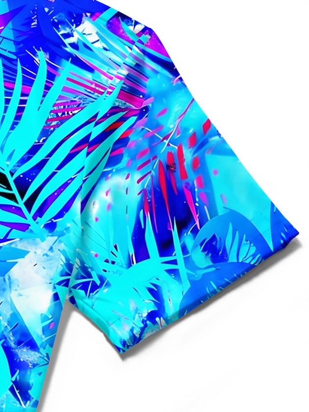 men's Hawaiian shirt close-up short sleeve