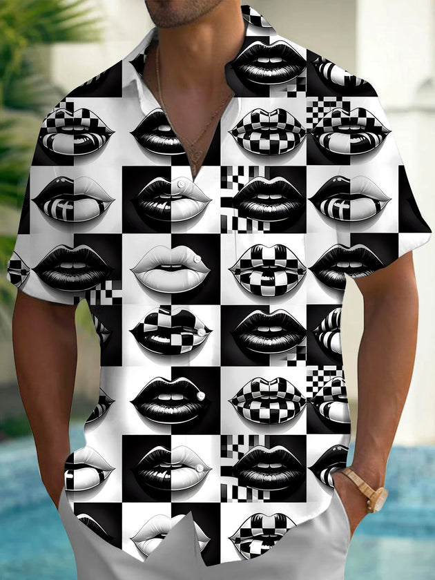 men's shirt front view