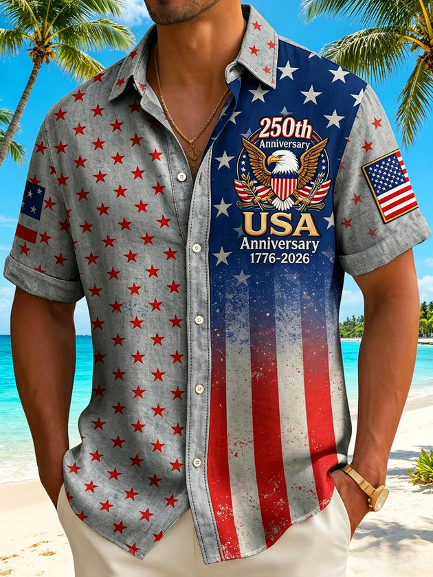 men's vintage style shirt front view