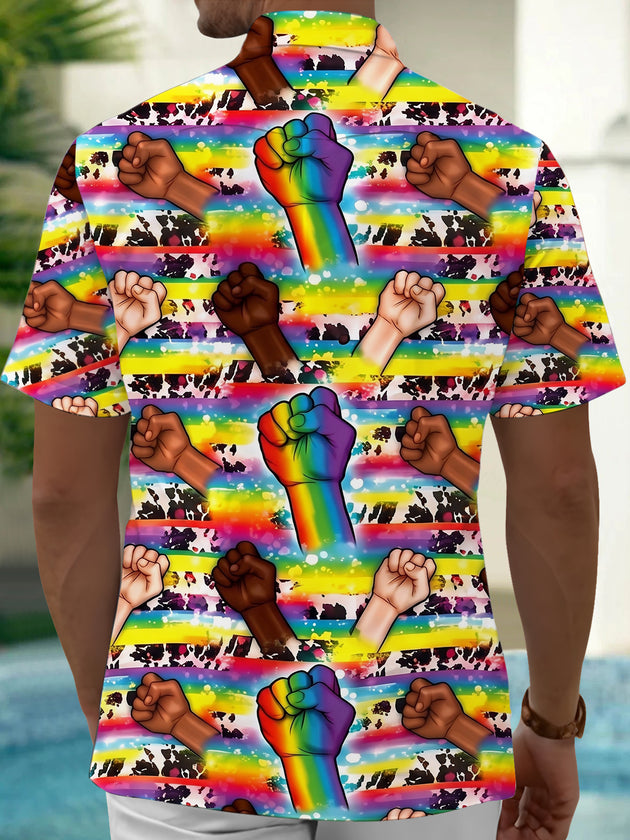 men's pocket shirt back view