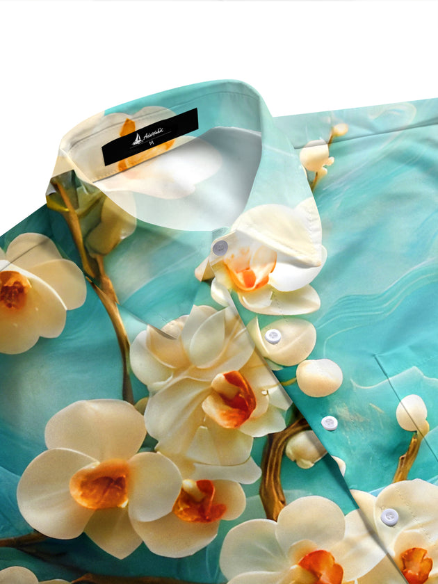 men's botanical shirt side view