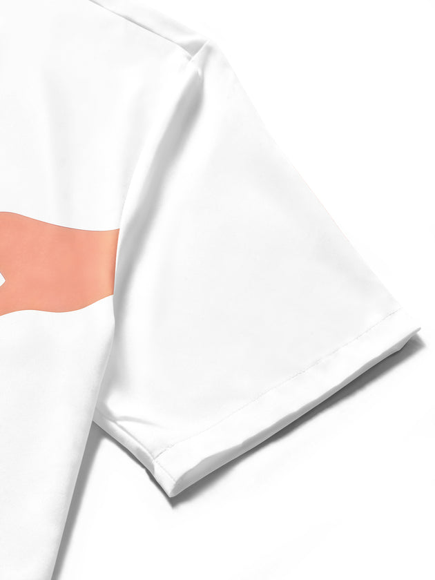 Fun Cherry Cocktail Wine Men's Pocket Short Sleeve Shirts