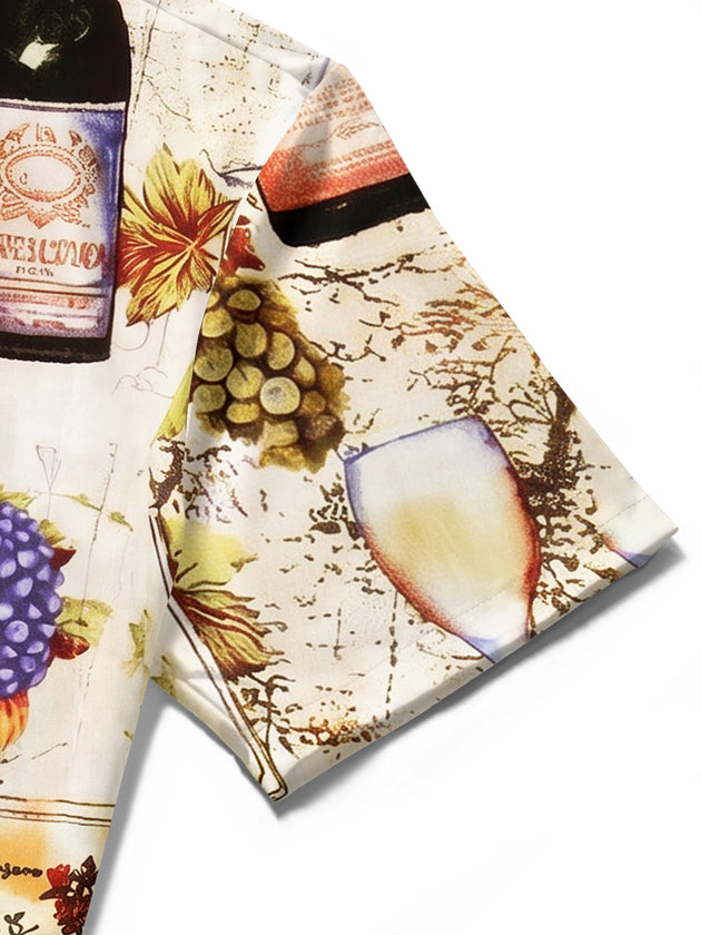 Wine Estate Men's Pocket Short Sleeve Shirts