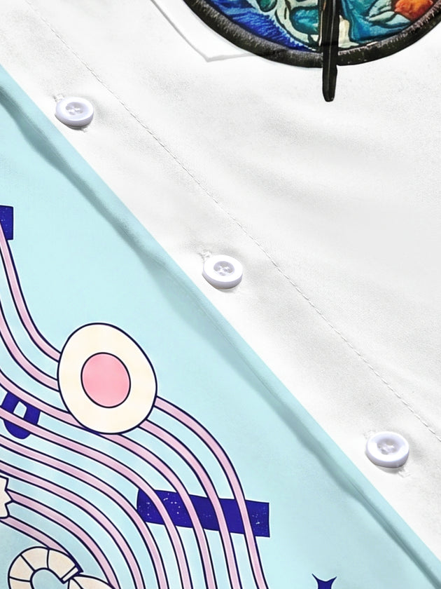 Fun Food Ramen Men's Pocket Short Sleeve Shirts