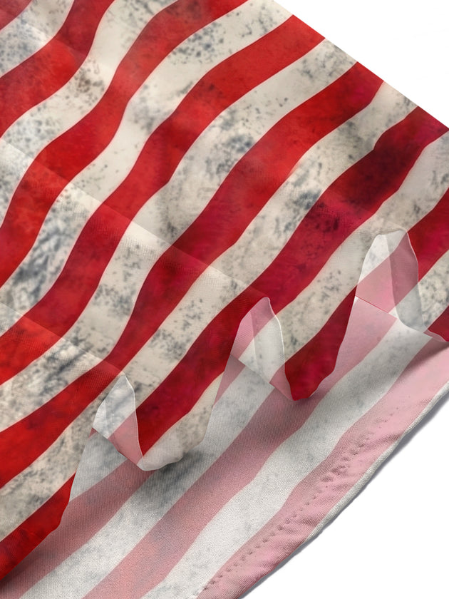 American Flag USA 250th Anniversary 1776-2026 Men's Pocket Short Sleeve Shirts