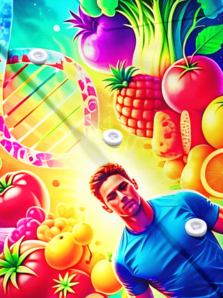 Colorful Fitness Sports Healthy Balanced Nutrition DNA Men's Pocket Short Sleeve Shirts