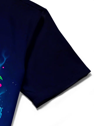 Colorful Fitness Sports Healthy Balanced Nutrition DNA Men's Pocket Short Sleeve Shirts