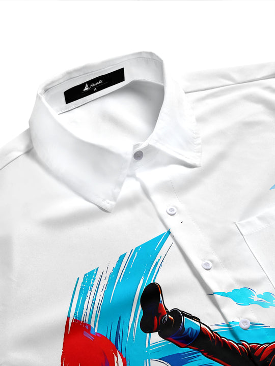 Skydiving Helicopter Sports Men's Pocket Short Sleeve Shirts