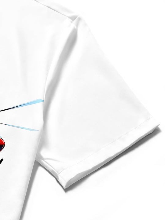 Skydiving Helicopter Sports Men's Pocket Short Sleeve Shirts