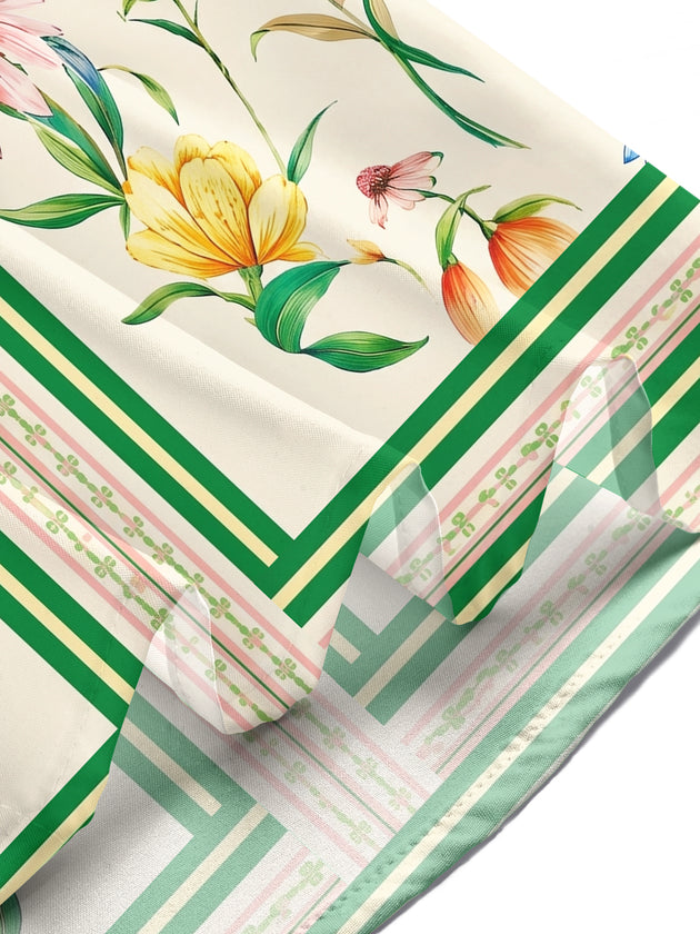Hawaiian Tropical Floral Men's Pocket Short Sleeve Shirts