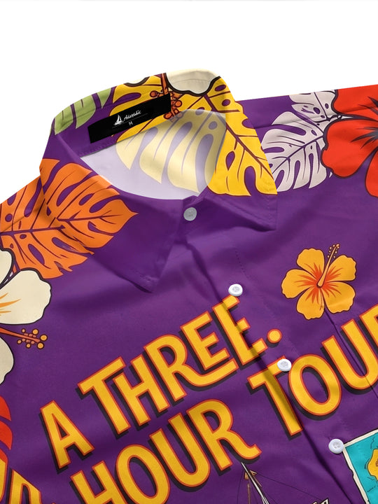 Hawaiian 3-hour Cruise Vacation Men's Pocket Short Sleeve Shirts