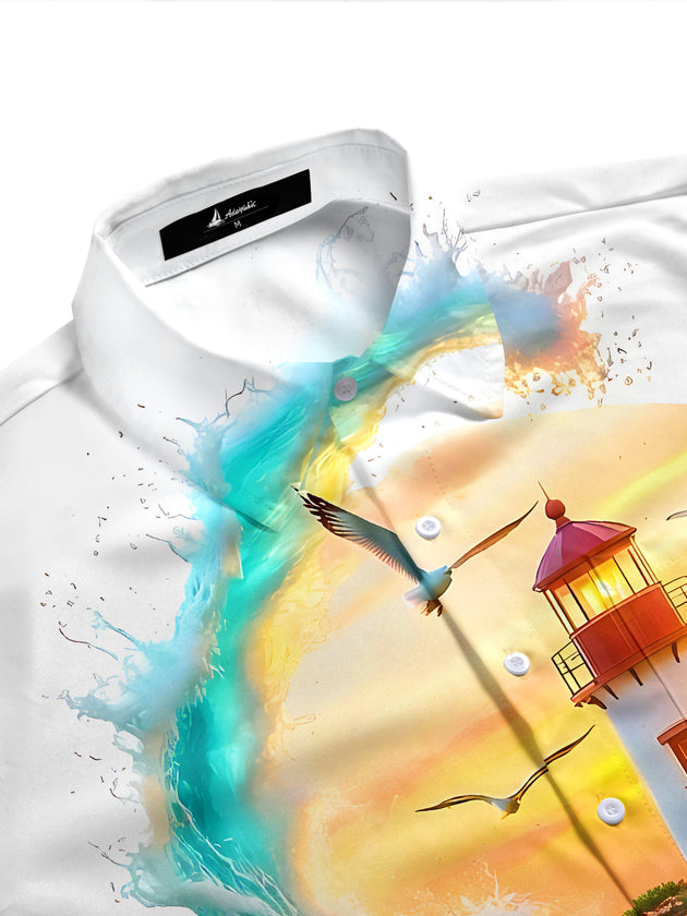 Lighthouse Seaview Men's Pocket Short Sleeve Shirts